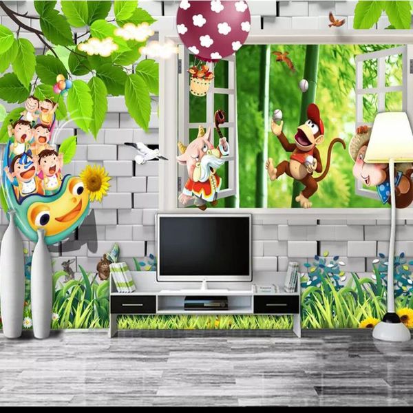 drop shipping пользовательские 3d фото обои окна декорации cartoon детская комната детская комната mural животных украшение стола mural
drop shipping пользовательские 3d фото обои окна декорации cartoon детская комната детская комната mural животных украшение стола mural