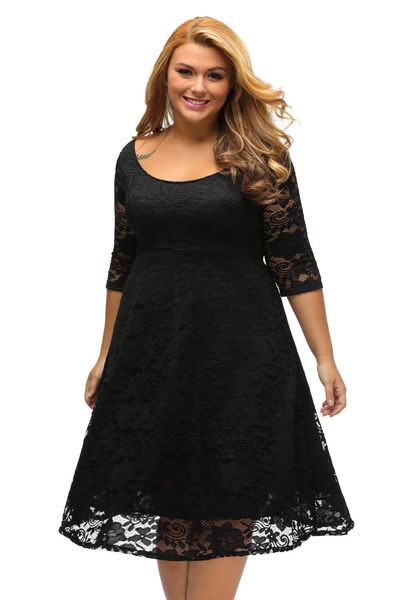 xl 2xl 3xl plus size new elegant party lace dresses floral lace sleeved fit and flare curvy dress vestidos dlm61395, White;black
xl 2xl 3xl plus size new elegant party lace dresses floral lace sleeved fit and flare curvy dress vestidos dlm61395, White;black