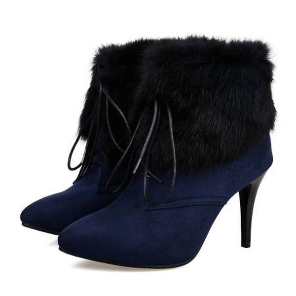 qplyxco new women's shoes winter snow boots ankle elegant pointed high heels 9.5cm plush warm boots size 33-43c1-8, Black
qplyxco new women's shoes winter snow boots ankle elegant pointed high heels 9.5cm plush warm boots size 33-43c1-8, Black