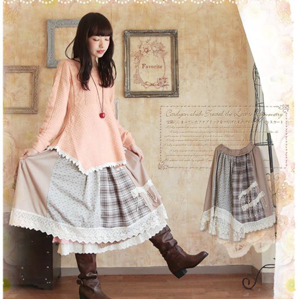 harajuku весна осень мори девушка vintage юбка женская одежда аппликация пэчворк dot lace бюст симпатичные cotton ретро милый юбка c065, Black
harajuku весна осень мори девушка vintage юбка женская одежда аппликация пэчворк dot lace бюст симпатичные cotton ретро милый юбка c065, Black