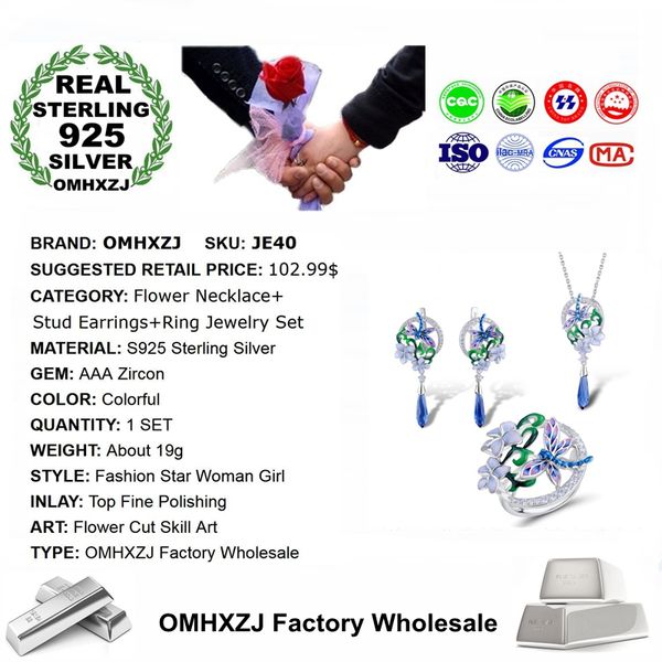 omhxzj wholesale je40 fashion woman party birthday wedding gift flower 925 sterling silver necklace+earrings+ring jewelry set
omhxzj wholesale je40 fashion woman party birthday wedding gift flower 925 sterling silver necklace+earrings+ring jewelry set