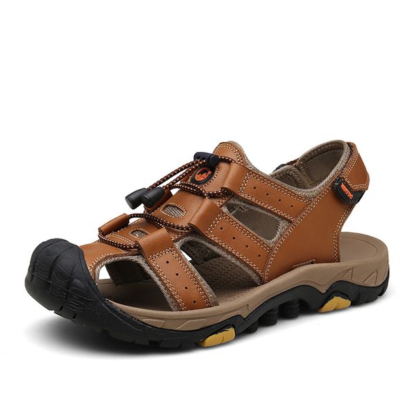 summer beach shoes men comfortable genuine leather hiking trekking shoes water fishing sneakers man upstream sport sandals
summer beach shoes men comfortable genuine leather hiking trekking shoes water fishing sneakers man upstream sport sandals