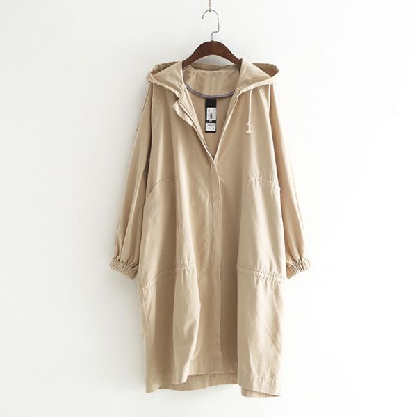 long trench coat female 2019 spring hooded women windbreaker coat fashion big pocket loose solid color women trench, Tan;black
long trench coat female 2019 spring hooded women windbreaker coat fashion big pocket loose solid color women trench, Tan;black