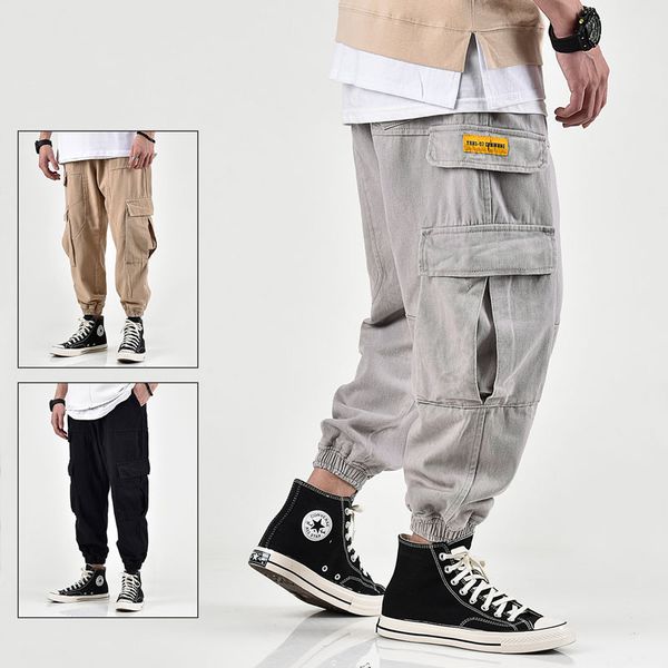 japanese style fashion men jeans loose fit khaki big pocket cargo pants streetwear hip hop jeans men joggers pants, Blue
japanese style fashion men jeans loose fit khaki big pocket cargo pants streetwear hip hop jeans men joggers pants, Blue