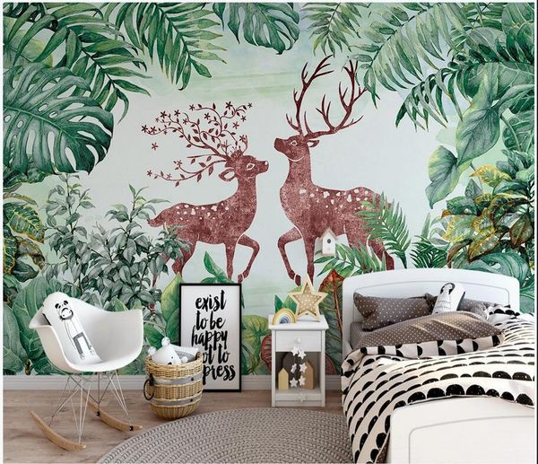 3d wallpaper custom p green plants couple fire elk children's room home decor 3d wall murals wallpaper for walls 3 d
3d wallpaper custom p green plants couple fire elk children's room home decor 3d wall murals wallpaper for walls 3 d