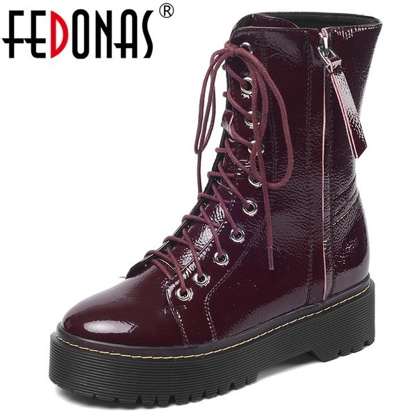 fedonas new female cross tied zipper platform boots microfiber leather women ankle boots chunky heels sports casual shoes woman, Black
fedonas new female cross tied zipper platform boots microfiber leather women ankle boots chunky heels sports casual shoes woman, Black