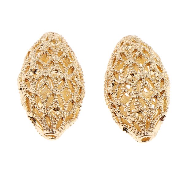 2 pieces gold filigree hollow beads, ball/oval spacer loose beads charms for diy jewelry earring making findings
2 pieces gold filigree hollow beads, ball/oval spacer loose beads charms for diy jewelry earring making findings
