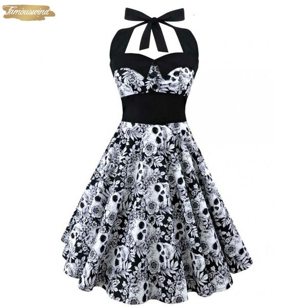 casual dresses vintage style sleeveless skull 3d floral printed summer women dress halter plus size party casual dress, Black;gray
casual dresses vintage style sleeveless skull 3d floral printed summer women dress halter plus size party casual dress, Black;gray
