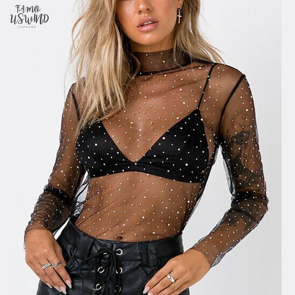 feminina women mesh sheer t shirt transparent turtleneck see through clothes summer female costume new 2020, White
feminina women mesh sheer t shirt transparent turtleneck see through clothes summer female costume new 2020, White