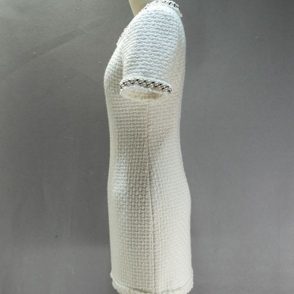 italian runway woolen tweed white dress women pearls beading collar bodycon wraps wedding party twill mini dresses, Black;gray
italian runway woolen tweed white dress women pearls beading collar bodycon wraps wedding party twill mini dresses, Black;gray