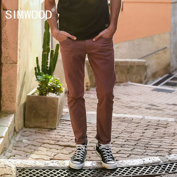 simwood 2018 spring new jeans men purple red dark wash slim fit basic denim trousers male jean 180086, Blue
simwood 2018 spring new jeans men purple red dark wash slim fit basic denim trousers male jean 180086, Blue