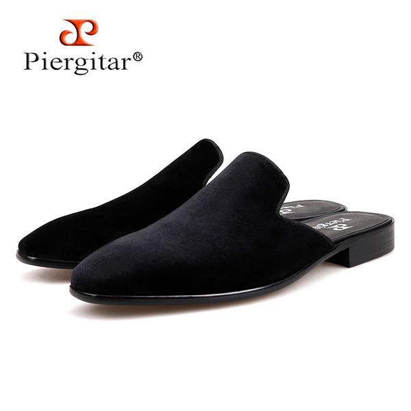 piergitar new style handmade men's velvet slippers fashion party and show men's dress shoes plus sizes male smoking slippers, Black
piergitar new style handmade men's velvet slippers fashion party and show men's dress shoes plus sizes male smoking slippers, Black