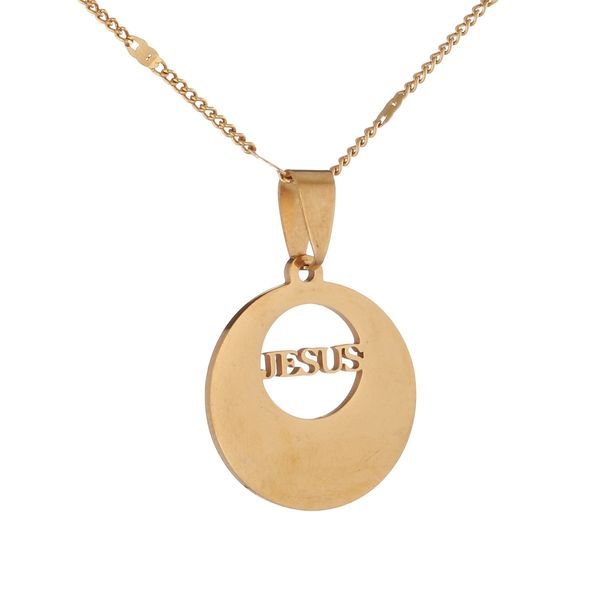 stainless steel jesus round pendant necklace crucifix christian necklaces for church chain jewelry, Silver
stainless steel jesus round pendant necklace crucifix christian necklaces for church chain jewelry, Silver