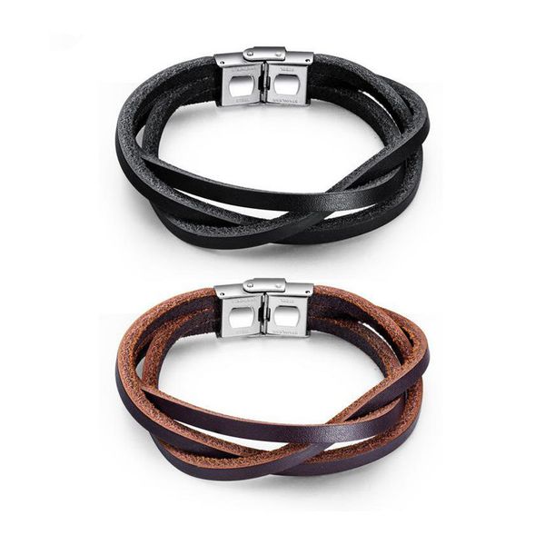 новая мода кожа mens браслет черный коричневый браслет ручной работы дизайн хип-хоп ювелирных изделий панка браслеты для мужчин подарок, Golden;silver 
новая мода кожа mens браслет черный коричневый браслет ручной работы дизайн хип-хоп ювелирных изделий панка браслеты для мужчин подарок, Golden;silver