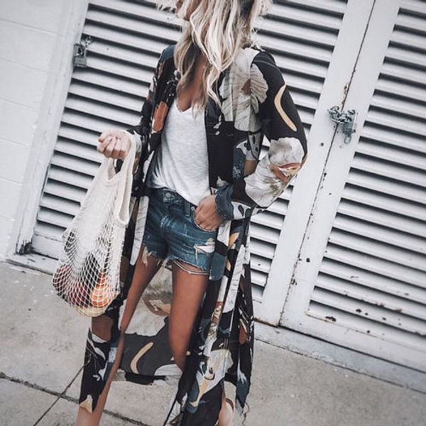 loose 2019 autumn floral print womens boho chiffon outwear blouse new arrival kimono cardigan long sleeve beach, Blue;gray
loose 2019 autumn floral print womens boho chiffon outwear blouse new arrival kimono cardigan long sleeve beach, Blue;gray