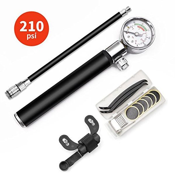 mini bicycle pump with pressure gauge 210 mountain bike cycling pump ball road tire bike tire repair tool bicycle bag
mini bicycle pump with pressure gauge 210 mountain bike cycling pump ball road tire bike tire repair tool bicycle bag