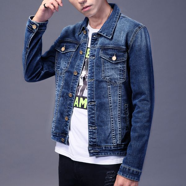 large size men's 2019 autumn new solid color denim jacket male blue stretch men's jacket korea stretch slim denim, Black;brown
large size men's 2019 autumn new solid color denim jacket male blue stretch men's jacket korea stretch slim denim, Black;brown