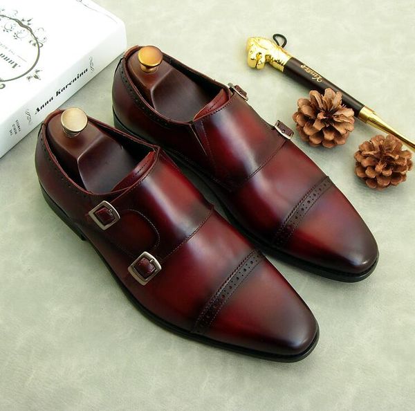 new men business dress shoes fashion buckle three joint carved shoes genuine leather slip-on oxford, Black
new men business dress shoes fashion buckle three joint carved shoes genuine leather slip-on oxford, Black