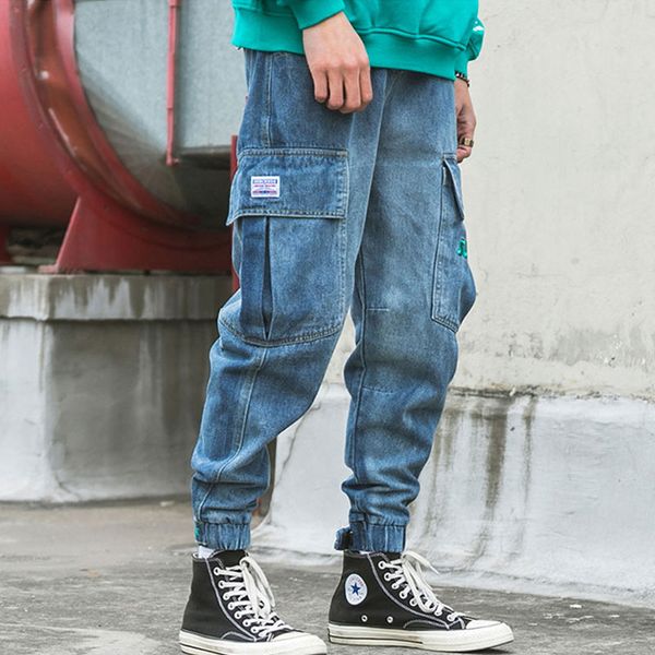 men's jeans fashion streetwear men retro blue loose fit big pocket cargo pants denim harem trousers japanese hip hop homme
men's jeans fashion streetwear men retro blue loose fit big pocket cargo pants denim harem trousers japanese hip hop homme