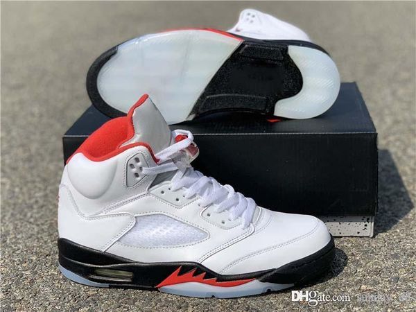 est air authentic 5 fire red retro basketball shoes white black 3m reflective the last dance men sports sneakers da1911-102 with box
est air authentic 5 fire red retro basketball shoes white black 3m reflective the last dance men sports sneakers da1911-102 with box