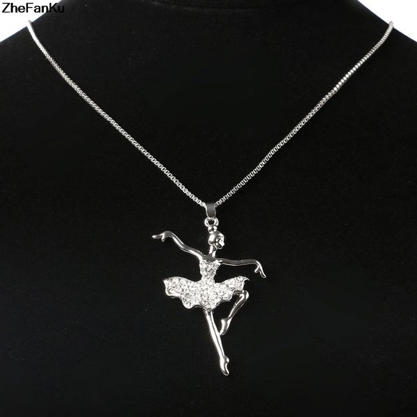fashion silver plated white dancing ballerina dancer ballet dance pendant necklace charm girls christmas valentine's day gift
fashion silver plated white dancing ballerina dancer ballet dance pendant necklace charm girls christmas valentine's day gift