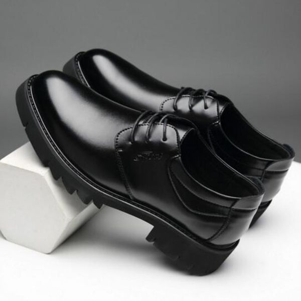 england style fashion men dress genuine leather shoes,round toe thicken buttom business non-slip breathable oxford leather shoes y200420, Black
england style fashion men dress genuine leather shoes,round toe thicken buttom business non-slip breathable oxford leather shoes y200420, Black