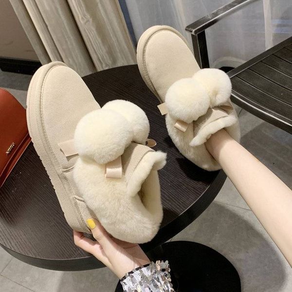 hairball snow boots women 2020 winter new cotton shoes fashion korean thick bottom net red plus fluffy short boots to keep warm, Black
hairball snow boots women 2020 winter new cotton shoes fashion korean thick bottom net red plus fluffy short boots to keep warm, Black