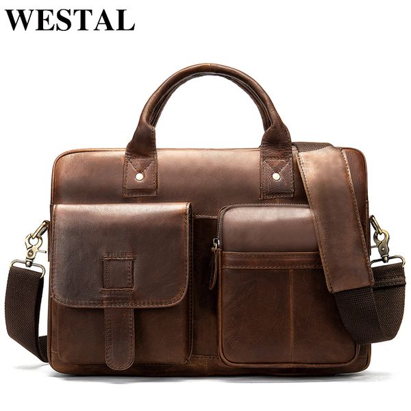 westal men's briefcase bag men's genuine leather lapbag office bags for men business porte document briefcase handbag 8503 cj19121
westal men's briefcase bag men's genuine leather lapbag office bags for men business porte document briefcase handbag 8503 cj19121