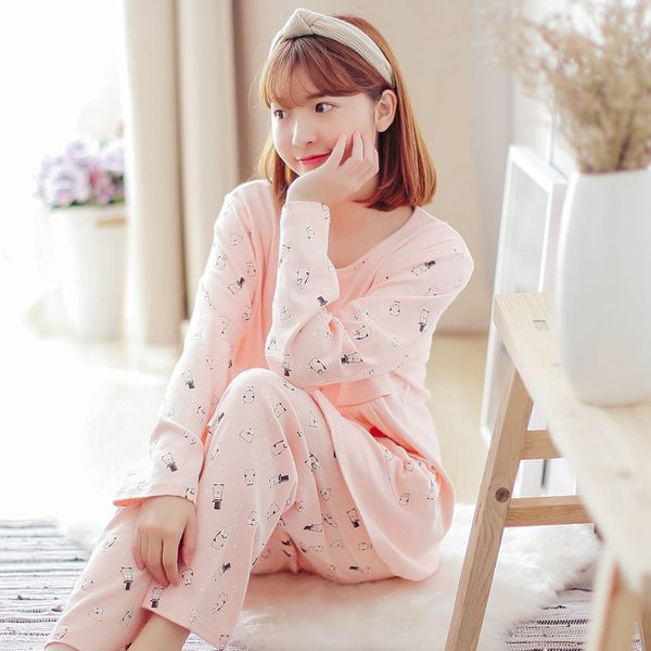 maternity pajamas postpartum home zuoyuezi clothing lactation clothes spring and autumn set, White
maternity pajamas postpartum home zuoyuezi clothing lactation clothes spring and autumn set, White