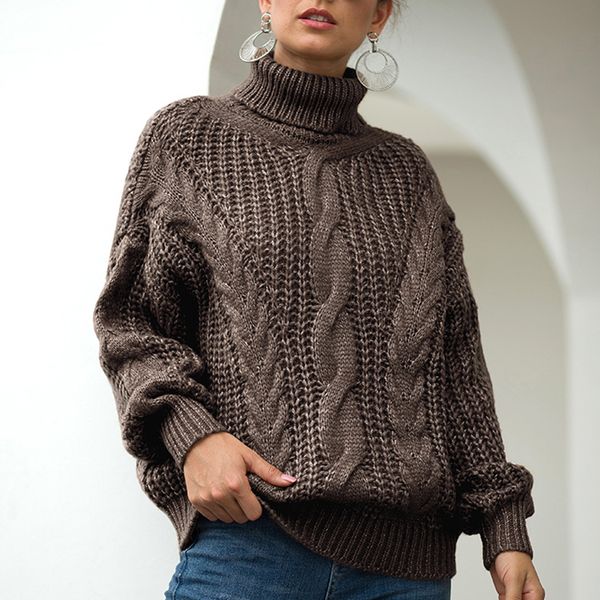 vertvie women turtleneck sweater autumn knitted warm loose pullover sweater female lantern sleeve winter sweaters pull femme new, White;black
vertvie women turtleneck sweater autumn knitted warm loose pullover sweater female lantern sleeve winter sweaters pull femme new, White;black