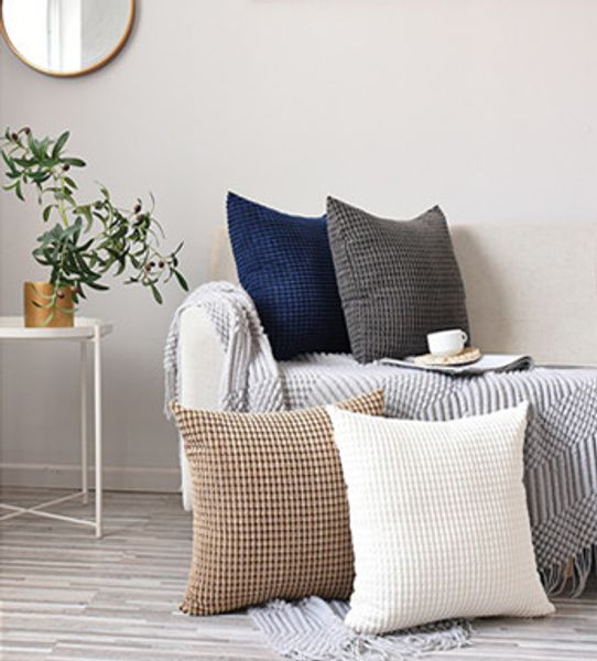 new nordic style corn grain without pillow core pillowcase cushion cover solid color sofa bed back cushion cover
new nordic style corn grain without pillow core pillowcase cushion cover solid color sofa bed back cushion cover