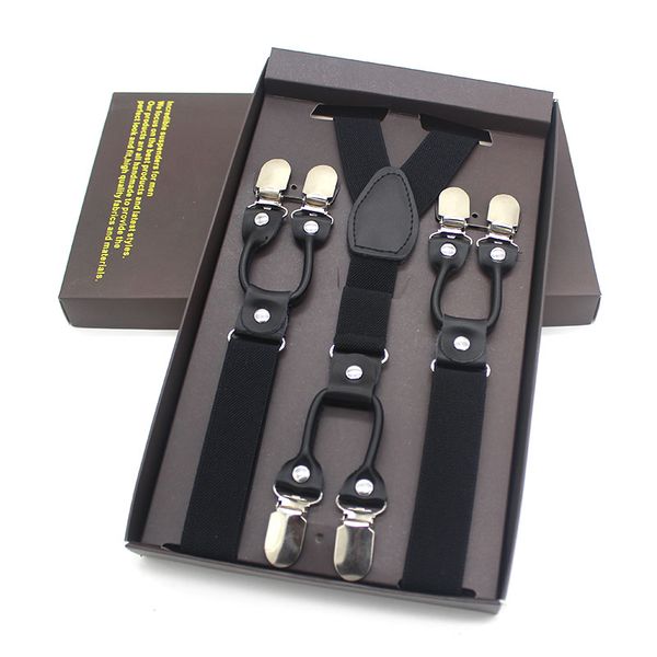 zhiao fashion suspenders leather alloy 6 clips braces male vintage casual suspensorio trousers strap husband's gift 2.5*120cm, Black;white
zhiao fashion suspenders leather alloy 6 clips braces male vintage casual suspensorio trousers strap husband's gift 2.5*120cm, Black;white