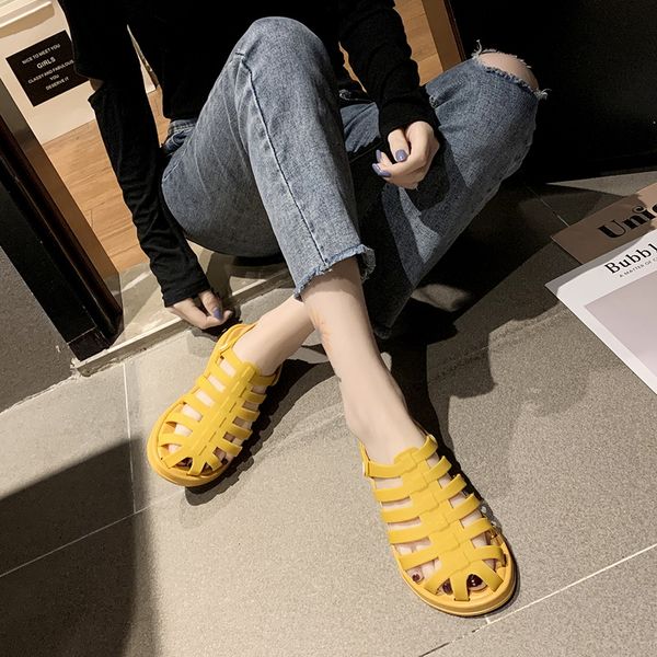 summer sandals women's sandals ladies roma flat mixed color peep toe casual shoes outside ladies shoes, Black
summer sandals women's sandals ladies roma flat mixed color peep toe casual shoes outside ladies shoes, Black