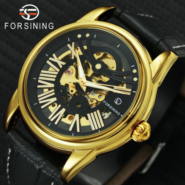 forsining retro classic mechanical watch men leather strap skeleton creative automatic wristwatches for man, Slivery;brown
forsining retro classic mechanical watch men leather strap skeleton creative automatic wristwatches for man, Slivery;brown