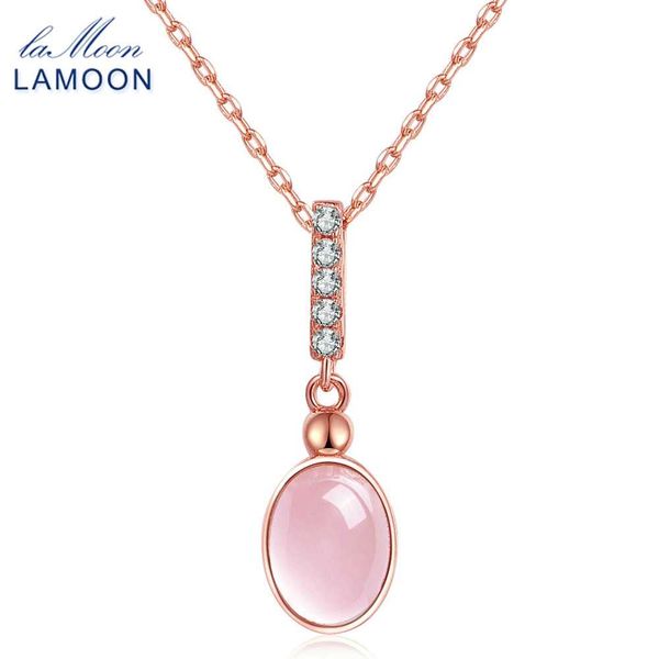 lamoon- 6x8mm 100% natural gemstone oval egg rose quartz chain necklace 925 sterling silver jewelry lmni009
lamoon- 6x8mm 100% natural gemstone oval egg rose quartz chain necklace 925 sterling silver jewelry lmni009
