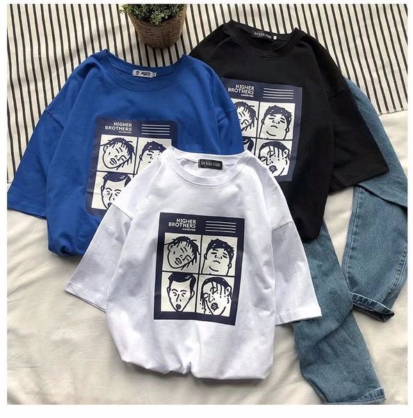 ins super fire korean-style fashion students свободные пары harajuku wind ulzzang южная корея футболка с коротким рукавом мужской топ, White;black
ins super fire korean-style fashion students свободные пары harajuku wind ulzzang южная корея футболка с коротким рукавом мужской топ, White;black