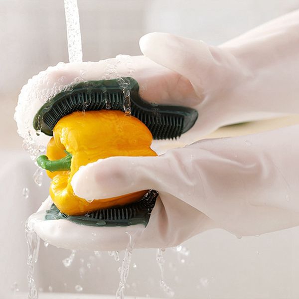 1 pair magic silicone dishwashing gloves dish washing rubber scrub gloves household cleaning tools brush gloves for car pet
1 pair magic silicone dishwashing gloves dish washing rubber scrub gloves household cleaning tools brush gloves for car pet