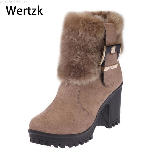 new 2017 women boots winter outdoor keep warm fur boots waterproof women's snow thick with round head short boot l142, Black 
new 2017 women boots winter outdoor keep warm fur boots waterproof women's snow thick with round head short boot l142, Black