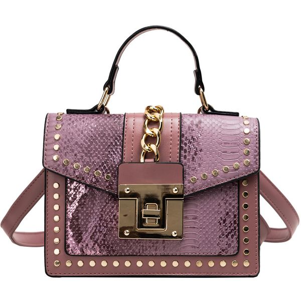 small handbag for women personalized serpentine/ rivet messenger single shoulder bag versatile small square bag 2020 new korean
small handbag for women personalized serpentine/ rivet messenger single shoulder bag versatile small square bag 2020 new korean