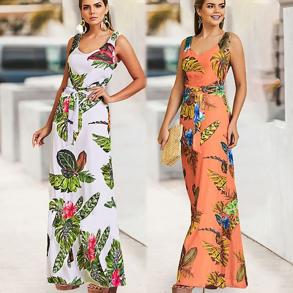 summer women's sleeveless vest skirt tied with printed dress in europe and america in 2019, Black;gray
summer women's sleeveless vest skirt tied with printed dress in europe and america in 2019, Black;gray