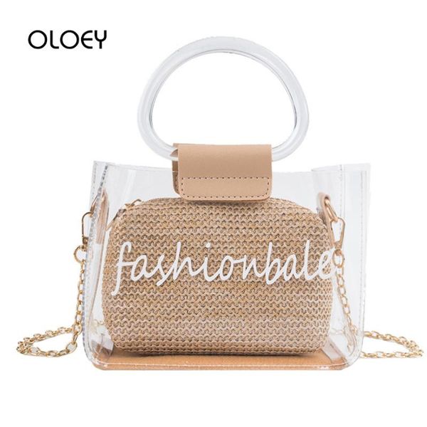 clear pvc transparent straw shoulder bags for women handbag purse 2019 summer travel messenger bag ladies chain beach bag bolsa
clear pvc transparent straw shoulder bags for women handbag purse 2019 summer travel messenger bag ladies chain beach bag bolsa