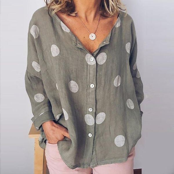 summer baggy dot print blouse women plus size long sleeve women's tunic cotton linen shirt ladies white womens blouses
summer baggy dot print blouse women plus size long sleeve women's tunic cotton linen shirt ladies white womens blouses