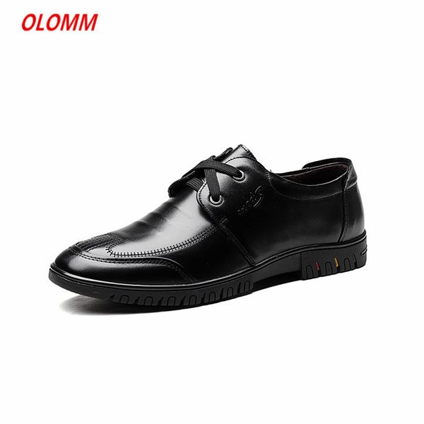 2019 business wedding leather shoes mature men fashion father dress shoes comfortable flat men's casual, Black
2019 business wedding leather shoes mature men fashion father dress shoes comfortable flat men's casual, Black