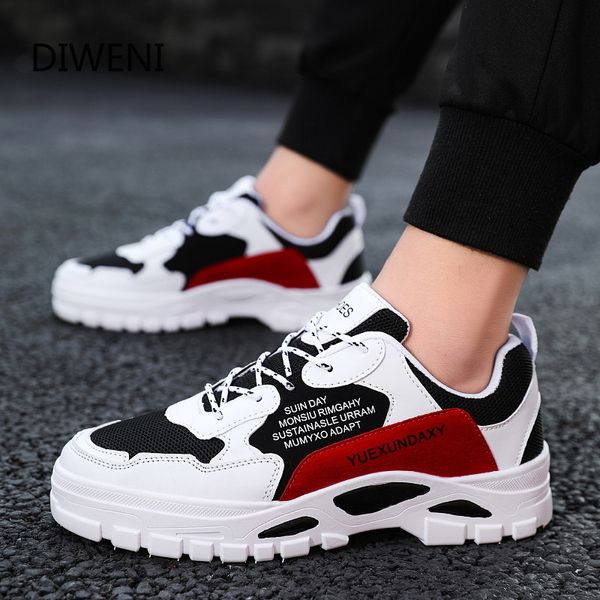 2019 casual shoes men breathable sneakers adults masculino new trend fashion lace up color matching zapatilla, Black 
2019 casual shoes men breathable sneakers adults masculino new trend fashion lace up color matching zapatilla, Black