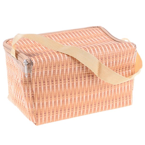 1pcs waterproof insulated thermal cooler lunch box picnic container storage bag pouch portable imitation rattan lunch bag, Blue;pink
1pcs waterproof insulated thermal cooler lunch box picnic container storage bag pouch portable imitation rattan lunch bag, Blue;pink