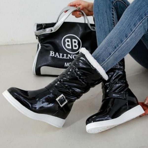 women mid-calf boots mid heels waterproof pu snow warm wedges shoes woman chaussure zapatos mujer sapato slip on booties wxz097, Black
women mid-calf boots mid heels waterproof pu snow warm wedges shoes woman chaussure zapatos mujer sapato slip on booties wxz097, Black