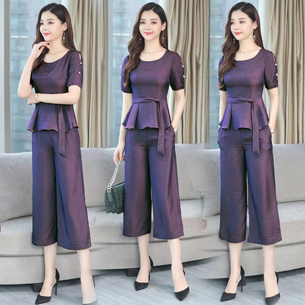 fashionable two piece set and pants summer outfits for women clothes 2019 women's summer suit ensemble femme deux pieces, White
fashionable two piece set and pants summer outfits for women clothes 2019 women's summer suit ensemble femme deux pieces, White