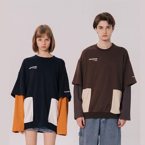 men women couple casual pullover sweatshirt splice long sleeve male harajuku streetwear hip hop loose hoodie sweatshirt, Black
men women couple casual pullover sweatshirt splice long sleeve male harajuku streetwear hip hop loose hoodie sweatshirt, Black