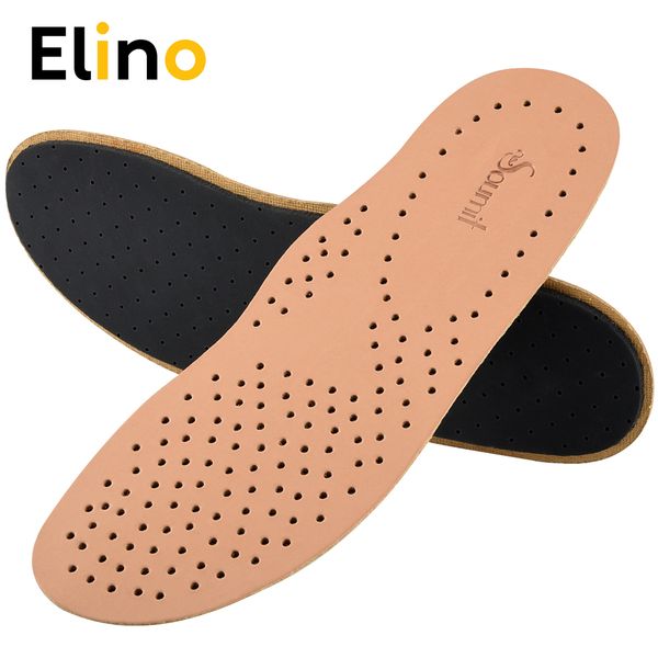 elino leather insoles cowhide ortc arch support shoe pads breathable feet care latex cushion insert pads for men women, Black
elino leather insoles cowhide ortc arch support shoe pads breathable feet care latex cushion insert pads for men women, Black