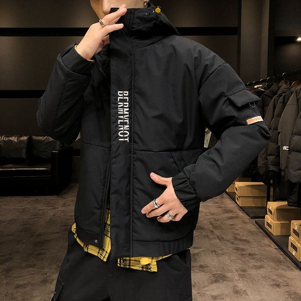 2019 winter new products trend men's coat cotton-padded jacket fashion casual hooded popular brand cotton coat men's wear thick, Black
2019 winter new products trend men's coat cotton-padded jacket fashion casual hooded popular brand cotton coat men's wear thick, Black